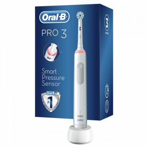 Oral-B pro 3 3000 kaina ir informacija | Elektriniai dantų šepetėliai | pigu.lt