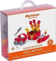 Конструктор Marioinex Waffle mini Пожарный, средний набор, 90 дет. цена и информация | Конструкторы и кубики | pigu.lt
