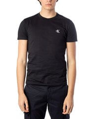 Мужская футболка Calvin Klein Jeans, черная цена и информация | Футболка мужская | pigu.lt