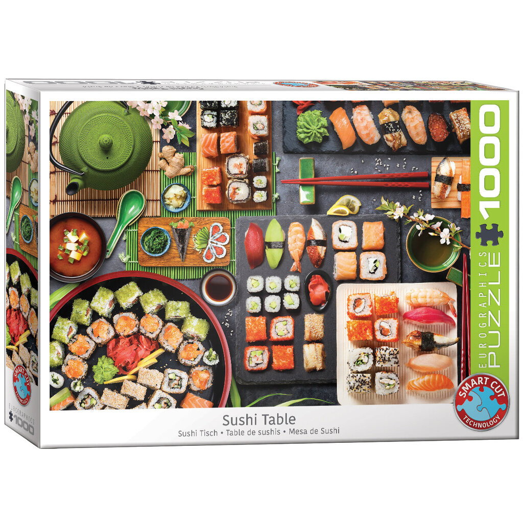 Dėlionė Eurographics, 6000-5618, Sushi Table, 1000 d. kaina ir informacija | Dėlionės (puzzle) | pigu.lt