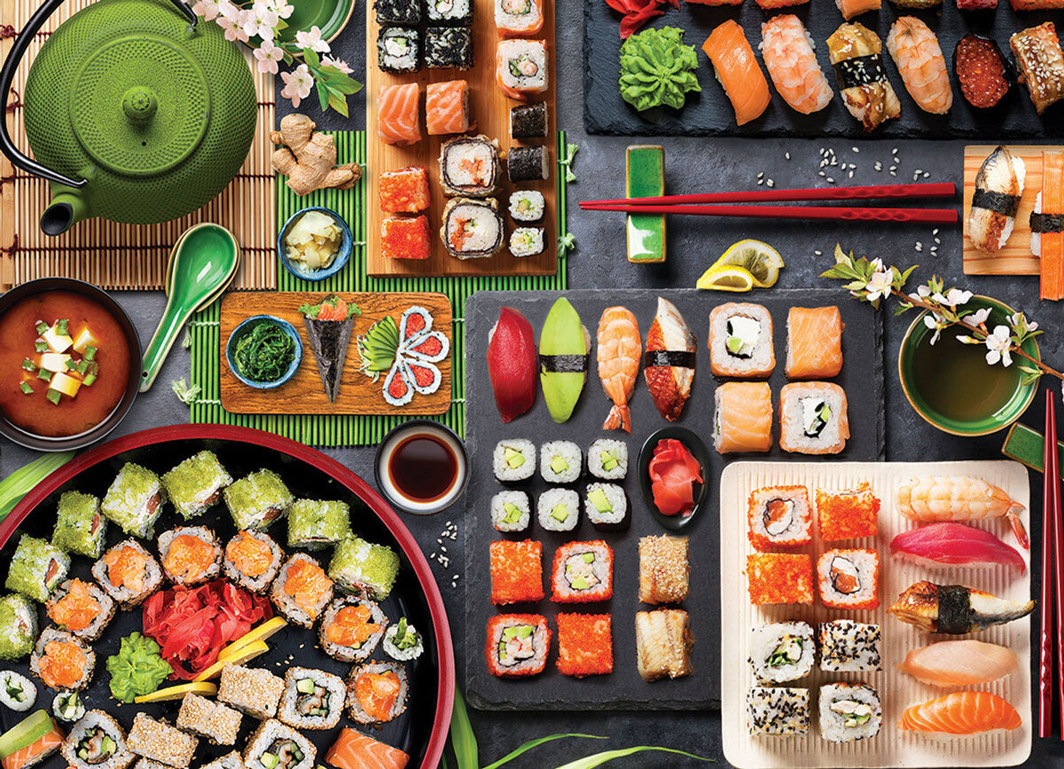 Dėlionė Eurographics, 6000-5618, Sushi Table, 1000 d. kaina ir informacija | Dėlionės (puzzle) | pigu.lt