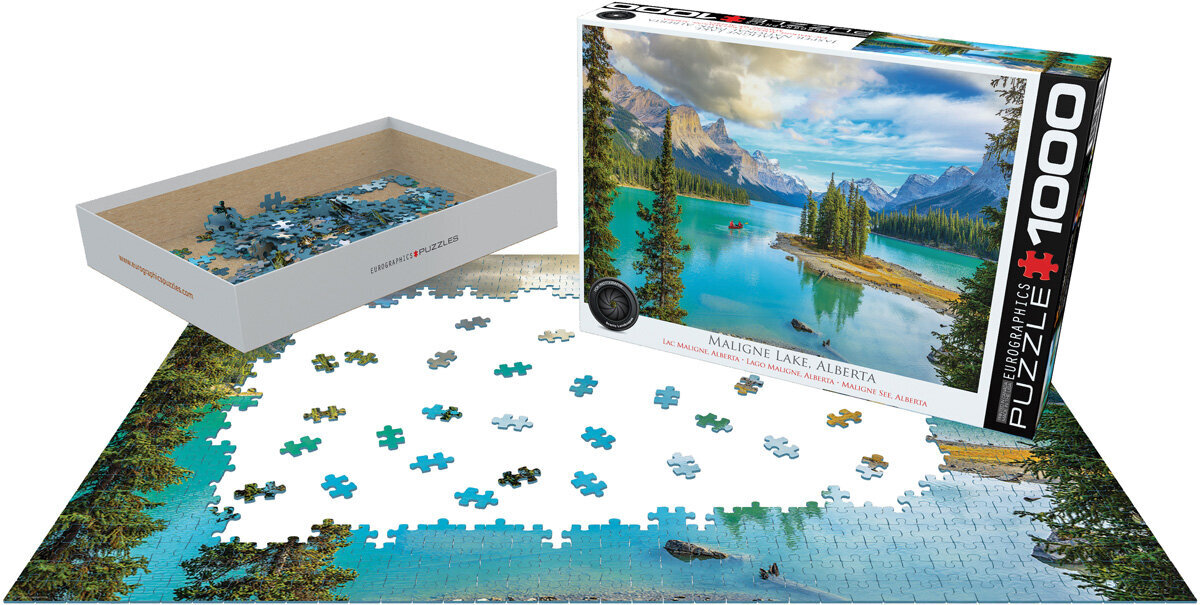 Dėlionė Eurographics, 6000-5430, Maligne Lake, Alberta, 1000 d. kaina ir informacija | Dėlionės (puzzle) | pigu.lt