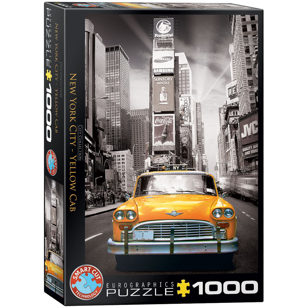 Dėlionė Eurographics, 6000-0657, New York City, Yellow Cab, 1000 d. kaina ir informacija | Dėlionės (puzzle) | pigu.lt