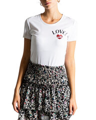 Футболка женская Love Moschino, белая цена и информация | Женские футболки | pigu.lt