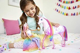 Barbie – „Dreamtopia Magic Light Unicorn“ su prisilietimo funkcija, šviesa ir garsu, lėlės žaislas ir lėlių priedai kaina ir informacija | Žaislai mergaitėms | pigu.lt