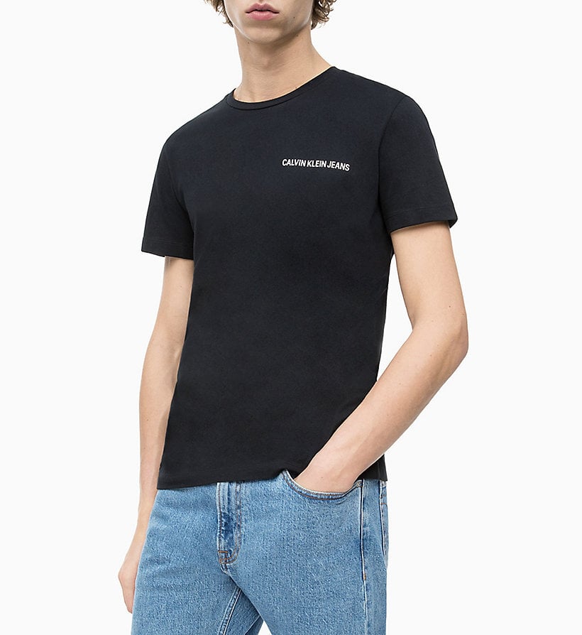 Marškinėliai trumpomis rankovėmis vyrams Calvin Klein J30J307852 099, juodi цена и информация | Vyriški marškinėliai | pigu.lt