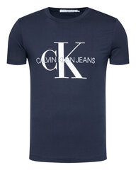 Marškinėliai vyriški Calvin Klein Jeans, mėlyni kaina ir informacija | Vyriški marškinėliai | pigu.lt