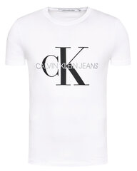 Футболка мужская Calvin Klein Jeans, белая цена и информация | Мужские футболки | pigu.lt