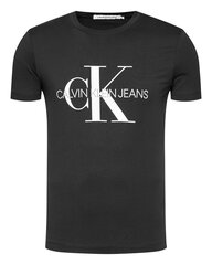 Мужская футболка Calvin Klein Jeans, черная цена и информация | Мужские футболки | pigu.lt