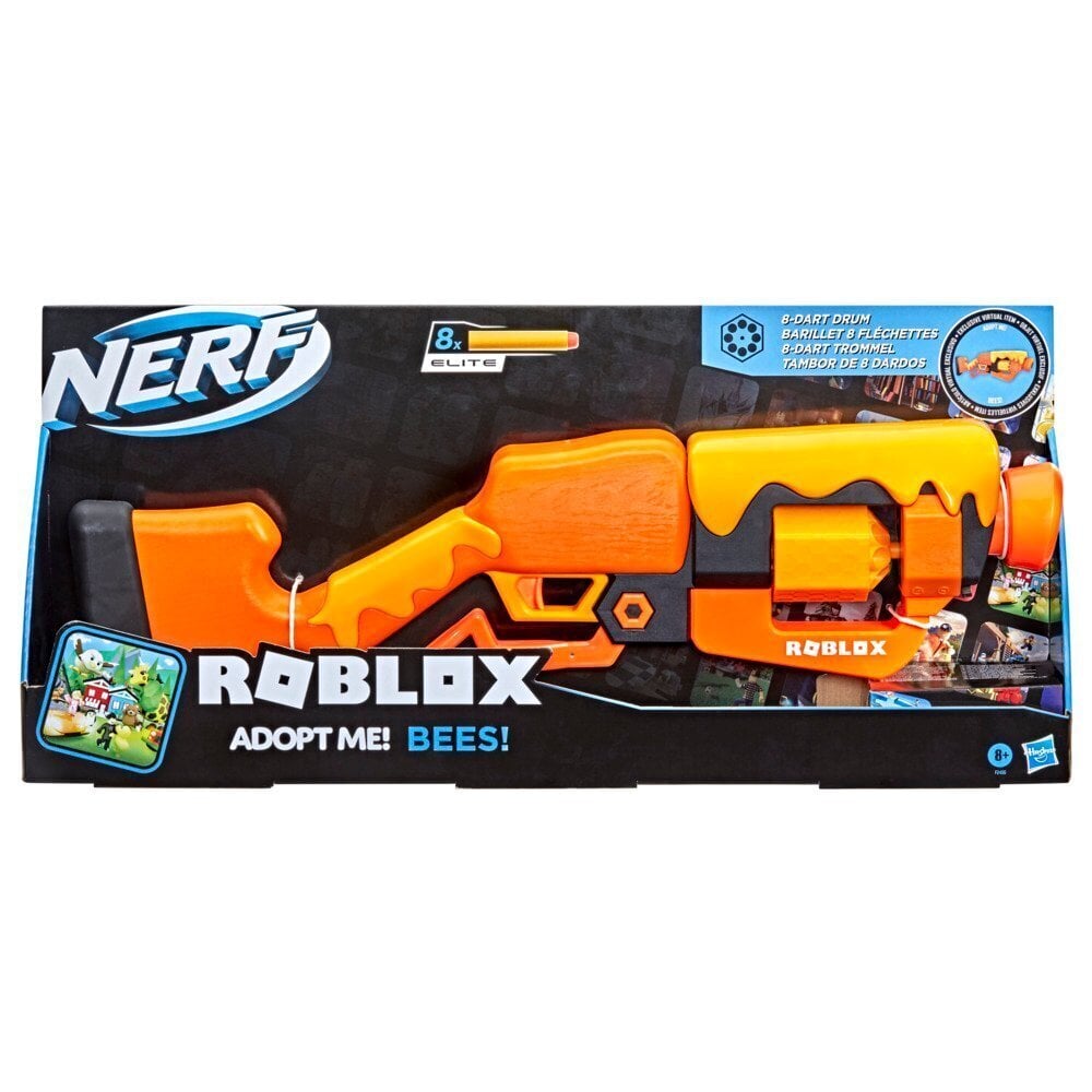 Žaislinis šautuvas Nerf Rolbox Adopt Me Bees, F2486EU4 kaina ir informacija | Žaislai berniukams | pigu.lt