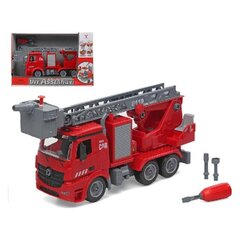 Пожарный грузовик с подсветкой и звуком Diy Assembly, 37 x 25 см цена и информация | Игрушки для мальчиков | pigu.lt