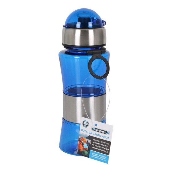 Vandens butelis sportui Bewinner Metalinis Plastmasinis 450 ml kaina ir informacija | Gertuvės | pigu.lt