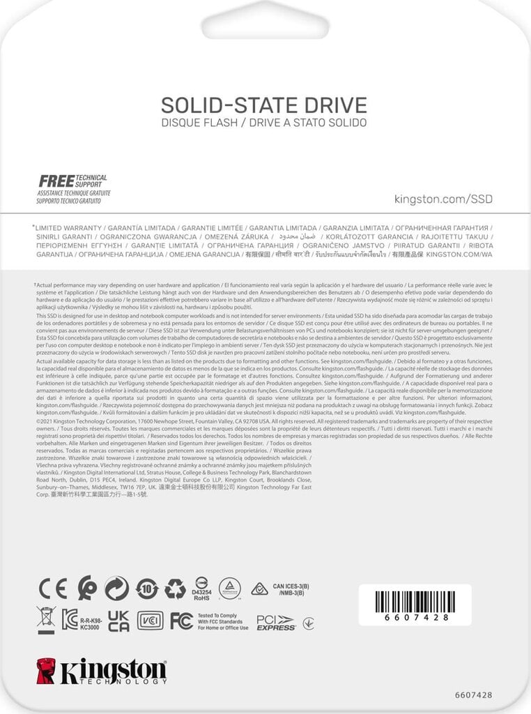 SSD|KINGSTON|KC3000|512GB|M.2|NVMe|3D TLC|Write speed 3900 MBytes/sec|Read speed 7000 MBytes/sec|TBW 400 TB|MTBF 1800000 hours|SKC3000S/512G kaina ir informacija | Vidiniai kietieji diskai (HDD, SSD, Hybrid) | pigu.lt