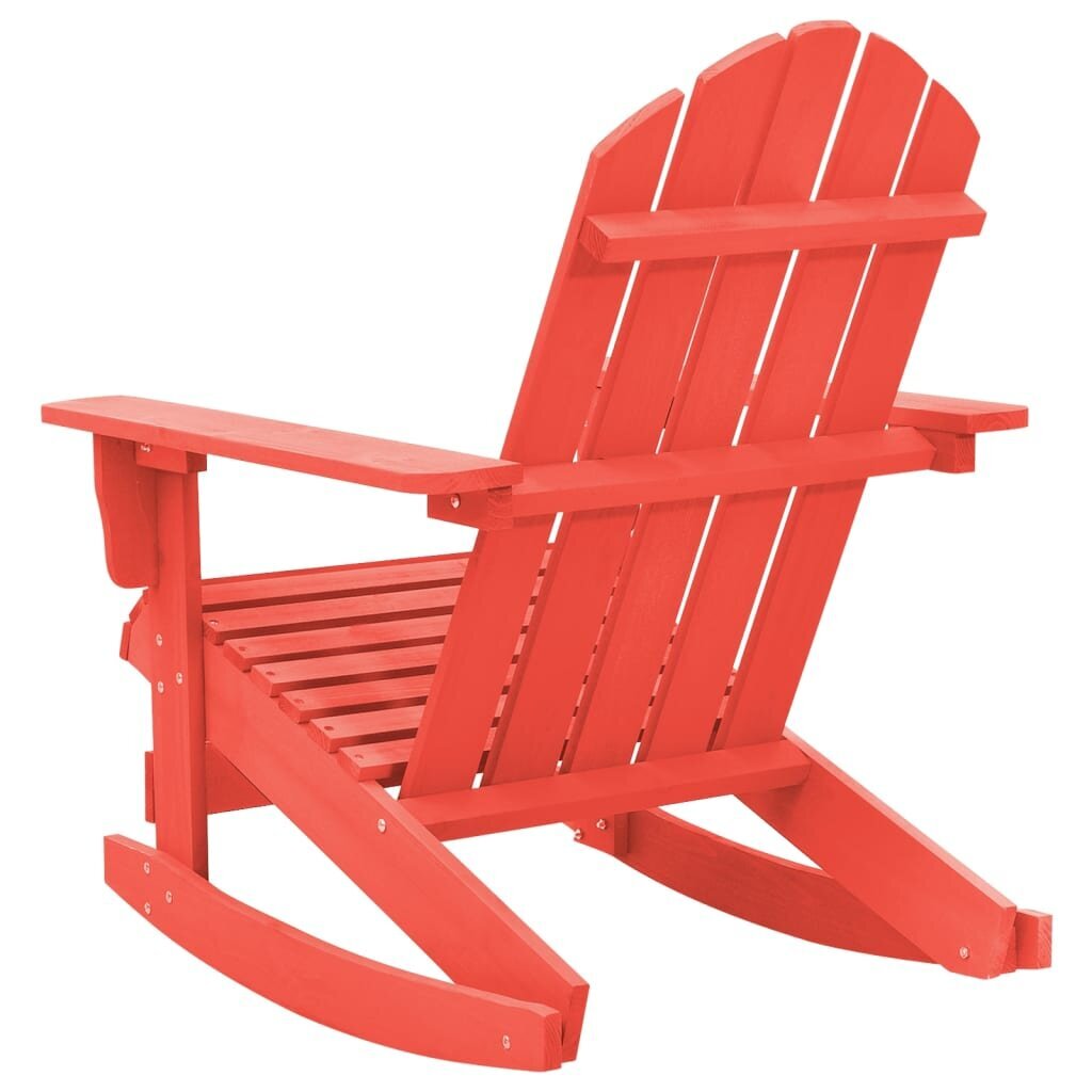 Supama sodo Adirondack kėdė, raudona цена и информация | Lauko kėdės, foteliai, pufai | pigu.lt