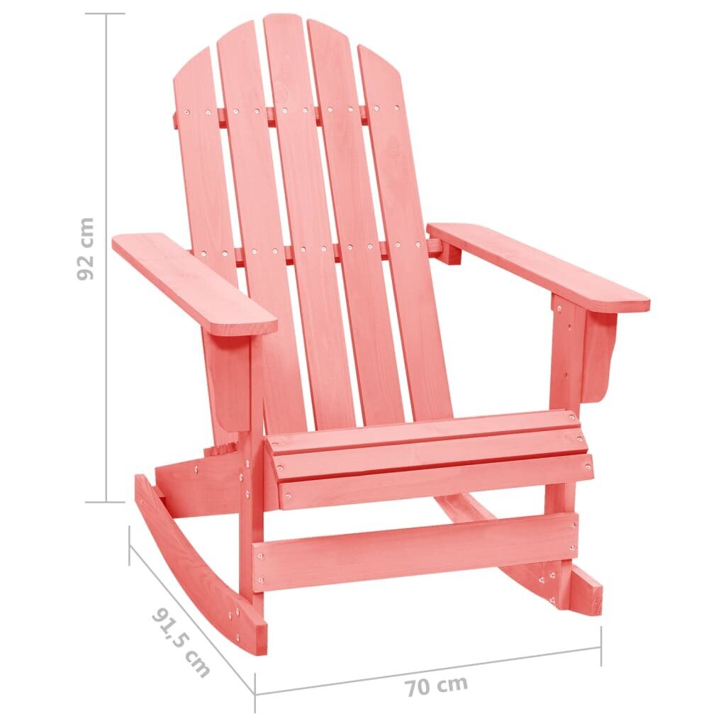 Supama sodo Adirondack kėdė, rožinė цена и информация | Lauko kėdės, foteliai, pufai | pigu.lt