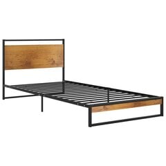 Каркас кровати, 90x200 см, коричневый цена и информация | Кровати | pigu.lt