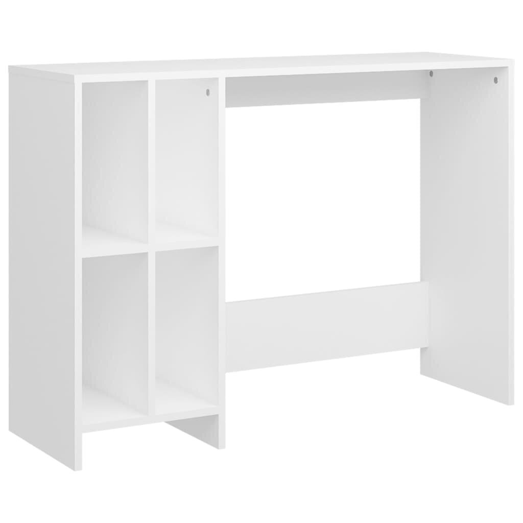 Kompiuterio stalas, 102,5x35x75 cm, baltas kaina ir informacija | Kompiuteriniai, rašomieji stalai | pigu.lt