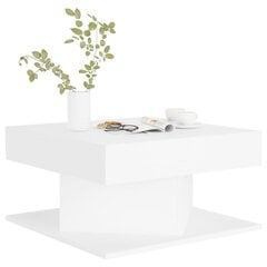 Kavos staliukas, baltos spalvos, 57x57x30cm kaina ir informacija | Kavos staliukai | pigu.lt