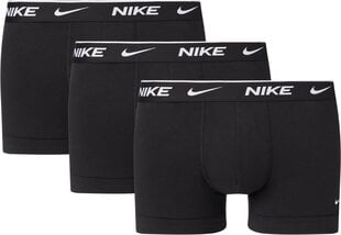 Мужские боксеры Nike EVERYDAY COTTON STRETCH TRUNK 3 шт, черные цена и информация | Трусы | pigu.lt