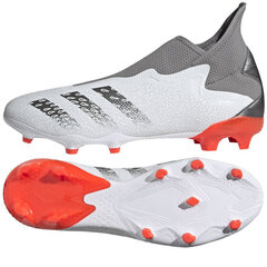 Futbolo batai Adidas Predator Freak, balti kaina ir informacija | Futbolo bateliai | pigu.lt