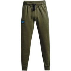 Брюки спортивные мужские Under Armour Rival Flc Signature Pants M 1366366 390, зеленые цена и информация | Мужская спортивная одежда | pigu.lt