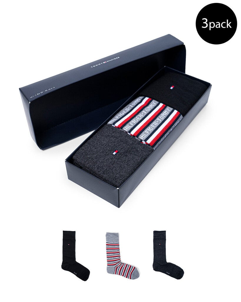 Kojinės vyrams Tommy Hilfiger BFN-G-188068, juodos kaina ir informacija | Vyriškos kojinės | pigu.lt