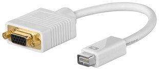 Goobay, mini DVI - VGA, 0.1 м цена и информация | Адаптеры, USB-разветвители | pigu.lt