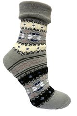 Женские теплые махровые носки с отворотом (серые) цена и информация | Женские носки | pigu.lt