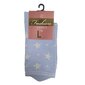 Kilpinės kojinės su lurekso žvaigždutėmis, mėlynos kaina ir informacija | Moteriškos kojinės | pigu.lt