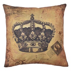 Наволочка «Корона», 45 х 45 см цена и информация | Декоративные подушки и наволочки | pigu.lt
