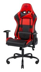 Žaidimų kėdė Deltaco Gaming DC210R GAM-096-R, juoda/raudona kaina ir informacija | Biuro kėdės | pigu.lt