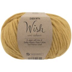 Siūlai - DROPS® WISH 12, 50 g, 70 m. kaina ir informacija | Mezgimui | pigu.lt