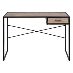 Rašomasis stalas Selsey Seaford, rudas/juodas kaina ir informacija | Kompiuteriniai, rašomieji stalai | pigu.lt