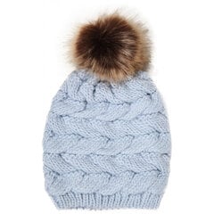 Megzta skrybėlė su gumbeliu kaina ir informacija | Žiemos drabužiai vaikams | pigu.lt
