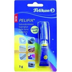 Klijai Pelikan Super Glue Glue Universal, 3 g kaina ir informacija | Kanceliarinės prekės | pigu.lt