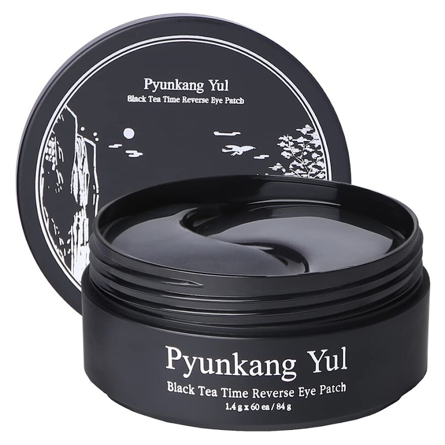 Paakių pagalvėlės Pyunkang Yul Black Tea Time Reverse Eye Patch Hidrogela 60 vnt цена и информация | Veido kaukės, paakių kaukės | pigu.lt