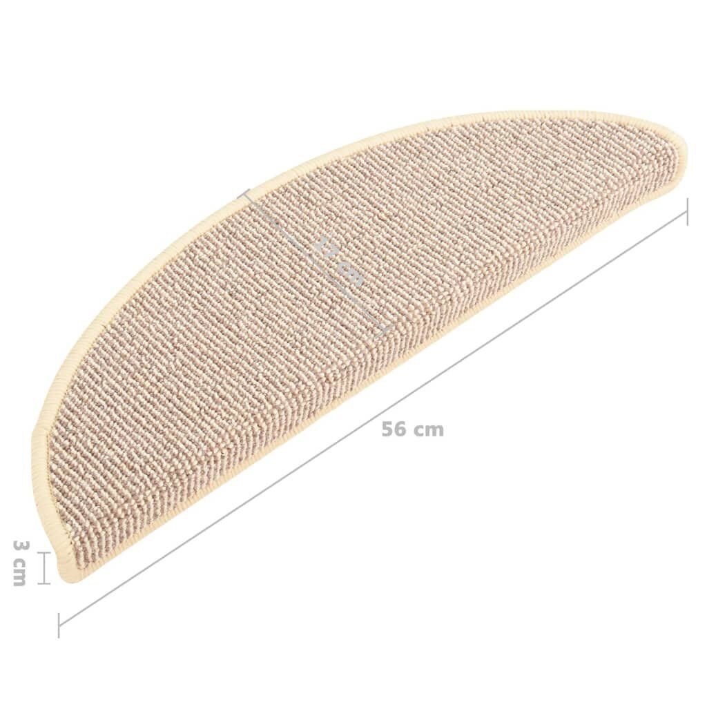 Laiptų kilimėliai 56x17x3 cm, 15 vnt kaina ir informacija | Kilimai | pigu.lt