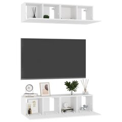 Televizoriaus spintelės, 60x30x30 cm, 4 vnt, baltos kaina ir informacija | TV staliukai | pigu.lt