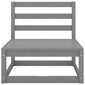 Sodo poilsio baldų komplektas, 4 dalių, pilkas kaina ir informacija | Lauko baldų komplektai | pigu.lt