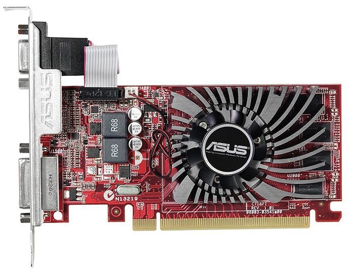 Asus AMD/ATI Radeon R7 240 2GB GDDR3 PCIE R7240-2GD3-L kaina ir informacija | Vaizdo plokštės (GPU) | pigu.lt