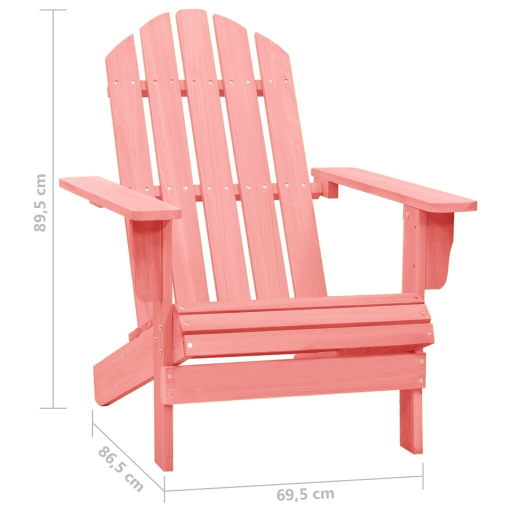 Sodo Adirondack kėdė, rožinė цена и информация | Lauko kėdės, foteliai, pufai | pigu.lt