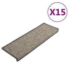 Lipnūs laiptų kilimėliai 65x25 cm, 15 vnt цена и информация | Ковры | pigu.lt