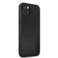 AMHCP13MDEBK AMG PU Carbon Effect Hard Case, skirtas iPhone 13, juodas kaina ir informacija | Telefono dėklai | pigu.lt