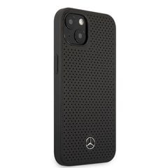 Чехол для телефона MEHCP13MDELBK Mercedes Genuine Leather Hard Case for iPhone 13 Black цена и информация | Чехлы для телефонов | pigu.lt