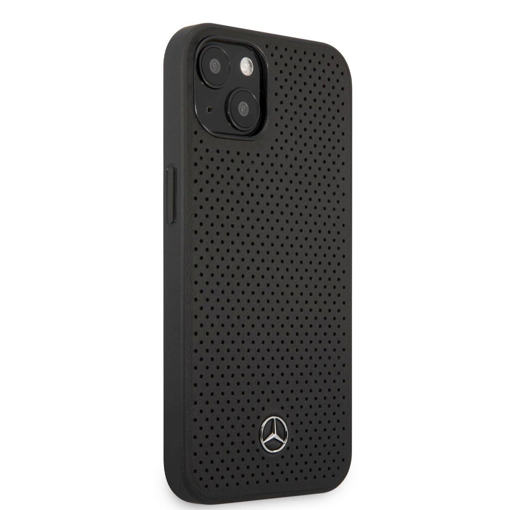 Чехол для телефона MEHCP13MDELBK Mercedes Genuine Leather Hard Case for  iPhone 13 Black цена | pigu.lt