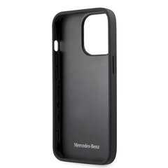 Чехол для телефона MEHCP13LSPSBK Mercedes Genuine Leather Quilted Hard Case for iPhone 13 Pro Black цена и информация | Чехлы для телефонов | pigu.lt