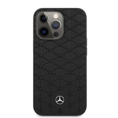 Чехол для телефона MEHCP13LSPSBK Mercedes Genuine Leather Quilted Hard Case for iPhone 13 Pro Black цена и информация | Чехлы для телефонов | pigu.lt