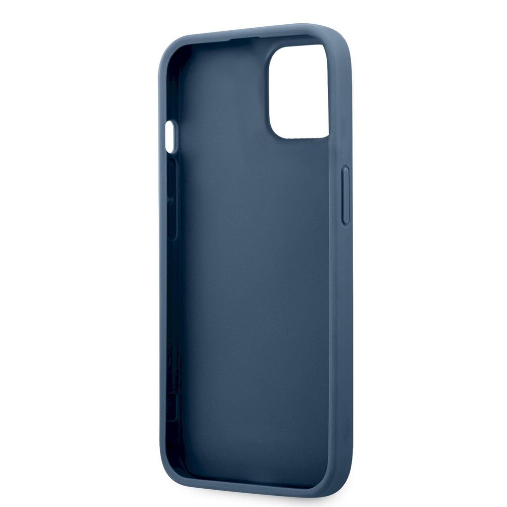 Guess PU 4G Printed Stripe Case, skirtas iPhone 13 Mini, mėlynas kaina ir informacija | Telefono dėklai | pigu.lt