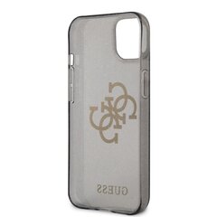 GUHCP13MPCUGL4GBK Guess TPU Big 4G Full Glitter Case, skirtas iPhone 13, juodas kaina ir informacija | Telefono dėklai | pigu.lt