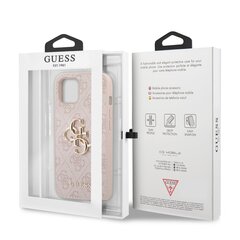 GUHCP13M4GMGPI Guess PU 4G Metal Logo Case, skirtas iPhone 13, rožinis kaina ir informacija | Guess Originalios dovanos | pigu.lt